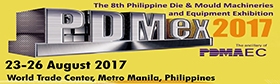 2017/08/23~2017/08/26 2017 菲律賓國際模具及金屬加工機械展