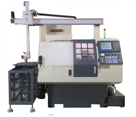 GREENWAY® Brand of HC-30R Series CNC Lathe with Gantry Loader