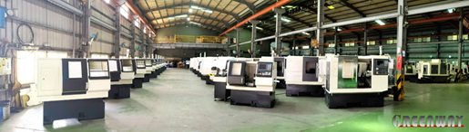 A CNC lathe factory.