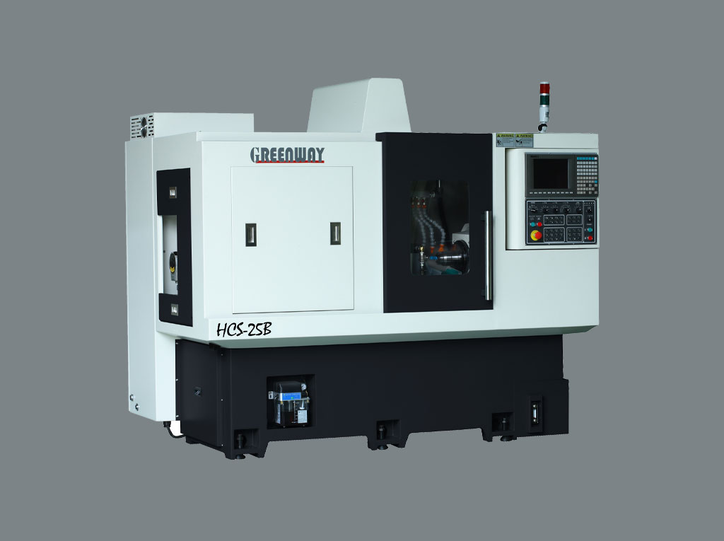 HCS-25B Swiss type CNC lathe (Dual spindle)